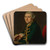Portrait of David Garrick (1717-1779) by Thomas Hudson Art Drink Coaster set Portrait of David Garrick (1717-1779) by Thomas Hudson Art Drink Coaster set