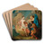 The Judgement of Paris by Johann Heinrich Tischbein the elder Art Drink Coaster set The Judgement of Paris by Johann Heinrich Tischbein the elder Art Drink Coaster set