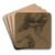 Etude de tte et de mains by Pierre Puvis de Chavannes Art Drink Coaster set