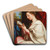 The Madonna reading by Carlo Maratti Art Drink Coaster set