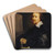 Portrait of a Man by Adriaen Hanneman Art Drink Coaster set