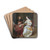 An Elegant Couple Making Music In An Interior by Jan Verkolje Drink Coasters - set of 4