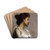 Portrait of the Artist's Wife by Henry Ossawa Tanner Drink Coasters - set of 4