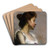 Portrait of the Artist's Wife by Henry Ossawa Tanner Art Drink Coaster set