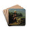 Girl Fetching Water with Goat by Samuel S. Carr Drink Coasters - set of 4