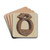 Wooden Stirrup by Vera Van Voris Drink Coasters - set of 4