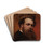 Self-portrait with fur hat by Ferdinand Keller Drink Coasters - set of 4