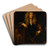 Portrait of a gentleman by Nicolaes Maes Art Drink Coaster set