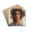 Jeune fille couronne de pampres by William Bouguereau Drink Coasters - set of 4 Jeune fille couronne de pampres by William Bouguereau Drink Coasters - set of 4