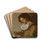A Youth Holding A Flask by Dirck Hals Drink Coasters - set of 4