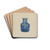 Vase by Isidore Steinberg Drink Coasters - set of 4 Vase by Isidore Steinberg Drink Coasters - set of 4