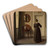 Stue (Interior with an Oval Mirror) by Vilhelm Hammershi Art Drink Coaster set