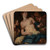 Cleopatra by Johann Carl Loth Art Drink Coaster set Cleopatra by Johann Carl Loth Art Drink Coaster set