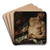 The death of Cato by Johann Carl Loth Art Drink Coaster set The death of Cato by Johann Carl Loth Art Drink Coaster set