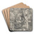 A Milkmaid Climbing a Stile by Thomas Gainsborough Art Drink Coaster set