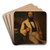 Retrato de Santiago Calzadilla by Prilidiano Pueyrredn Art Drink Coaster set