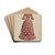 Dress by Jean Peszel Drink Coasters - set of 4