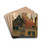 The Vleeshuis and Old Houses by Henri Franois Schaefels Drink Coasters - set of 4 The Vleeshuis and Old Houses by Henri Franois Schaefels Drink Coasters - set of 4