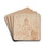 Den hellige familie med Johannes Dberen som barn og et lam by Giuseppe Diamantini Drink Coasters - set of 4
