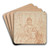 Den hellige familie med Johannes Dberen som barn og et lam by Giuseppe Diamantini Art Drink Coaster set
