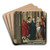The Presentation in the Temple by Master of the Prado 'Adoration of the Magi'. Art Drink Coaster set