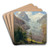 Der Palgletscher by Anton Hansch Art Drink Coaster set Der Palgletscher by Anton Hansch Art Drink Coaster set