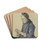 Schwlmer Mdchen, strickend by Jacob Happ Drink Coasters - set of 4