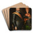 Portrait of an Officer by Jan Anthonisz van Ravesteyn Art Drink Coaster set