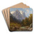 Der Maler im Gebirge by Carl Millner Art Drink Coaster set Der Maler im Gebirge by Carl Millner Art Drink Coaster set