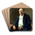 Portrait of Alfred von Berger by Max Liebermann Art Drink Coaster set