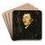 Pablo de Sarasate; Portrait of a Violinist by William Merritt Chase Art Drink Coaster set Pablo de Sarasate; Portrait of a Violinist by William Merritt Chase Art Drink Coaster set