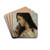Woman with Iris by William Bouguereau Drink Coasters - set of 4 Woman with Iris by William Bouguereau Drink Coasters - set of 4