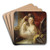 Dame vor dem Toilettspiegel by Karl Joseph Aloys Agricola Art Drink Coaster set