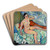 Nu assis au bord d'un lit by Suzanne Valadon Art Drink Coaster set Nu assis au bord d'un lit by Suzanne Valadon Art Drink Coaster set