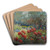 A Garden in September by Mary Hiester Reid Art Drink Coaster set