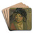 The blue hat by Walter Richard Sickert Art Drink Coaster set