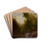 Fishing Near A Forest Waterfall by John Frederick Kensett Drink Coasters - set of 4