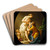 Pygmalion and Galatea by Louis-Jean-Franois Lagrene Art Drink Coaster set