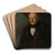 Portrait of Edward Szydowski by Antoni Ziemicki Art Drink Coaster set Portrait of Edward Szydowski by Antoni Ziemicki Art Drink Coaster set