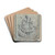 Wall Paper (Fragment) by Charles Bowman Drink Coasters - set of 4