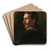 The Fur Coat by Alice Pike Barney Art Drink Coaster set