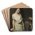 Girl at her toilet by Glyn Warren Philpot Art Drink Coaster set