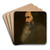 Portrait of an old man by Ary Scheffer Art Drink Coaster set