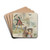 There was a little man, And he had a little gun by McLoughlin Bros Drink Coasters - set of 4 There was a little man, And he had a little gun by McLoughlin Bros Drink Coasters - set of 4