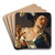 Young Man Singing by Dirck Van Baburen Art Drink Coaster set