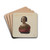 Small Figurehead by Flora Merchant Drink Coasters - set of 4