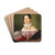 Portrait of a Lady by Johann Matthias Ranftl Drink Coasters - set of 4