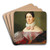 Portrait of a Lady by Johann Matthias Ranftl Art Drink Coaster set
