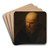 Head Of An Old Man by Follower of Rembrandt van Rijn Art Drink Coaster set