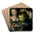 Salome with the Head of Saint John the Baptist by Andrea Solario Art Drink Coaster set
